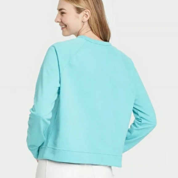 Universal Thread Crewneck Sweatshirt | XS-S | Turquoise - Picture 2 of 3